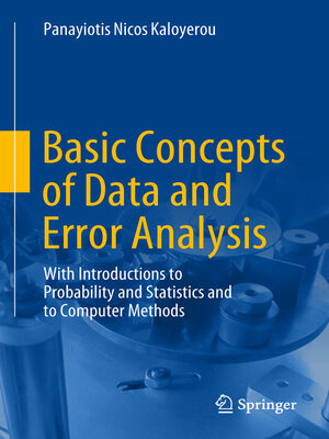 cover image of Basic Concepts of Data and Error Analysis